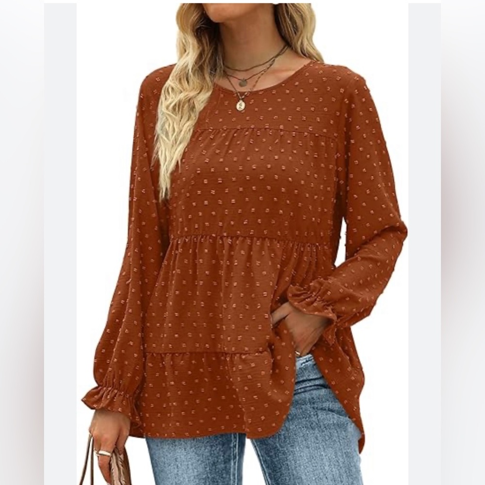 New
Women’s Beautiful 
Terracotta Blouse
Size Medium